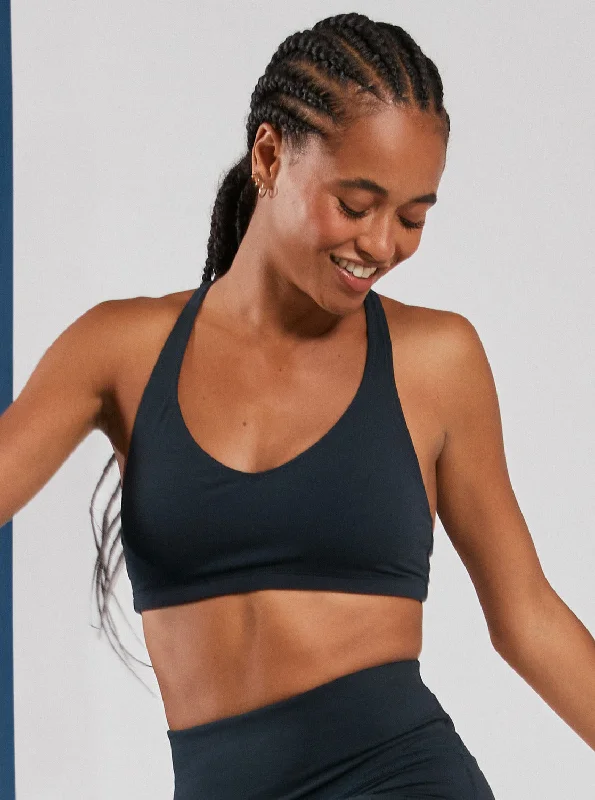 Heart Into It Sports Bra - Anthracite